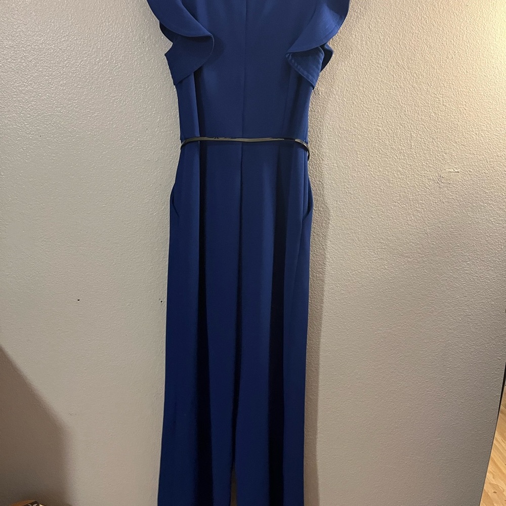 Calvin Klein jumpsuit. Blue with belt. Size 4
